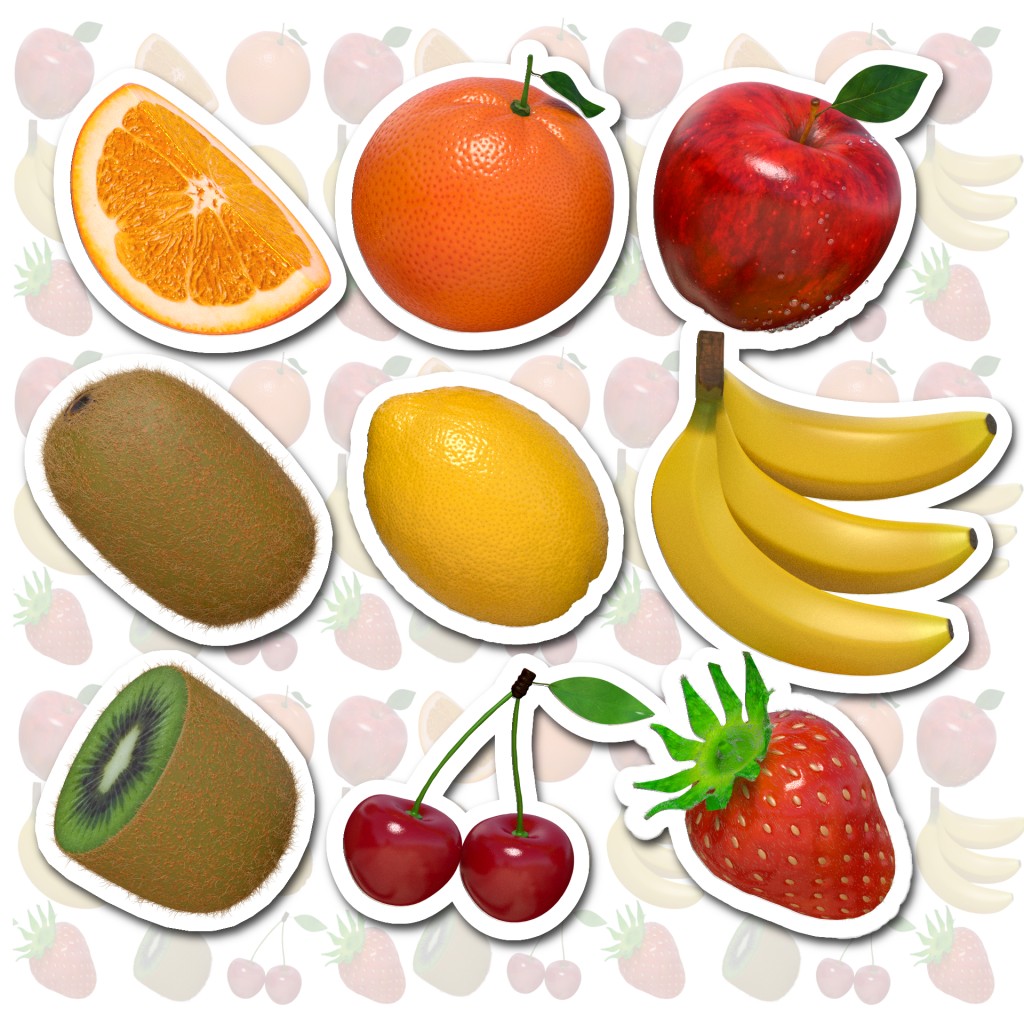 Fruits set preview image 1